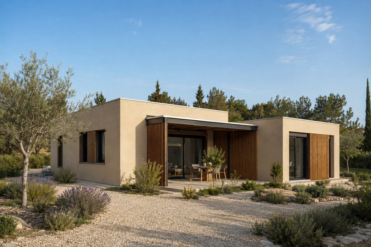 Casa prefabricada compacta de una planta
