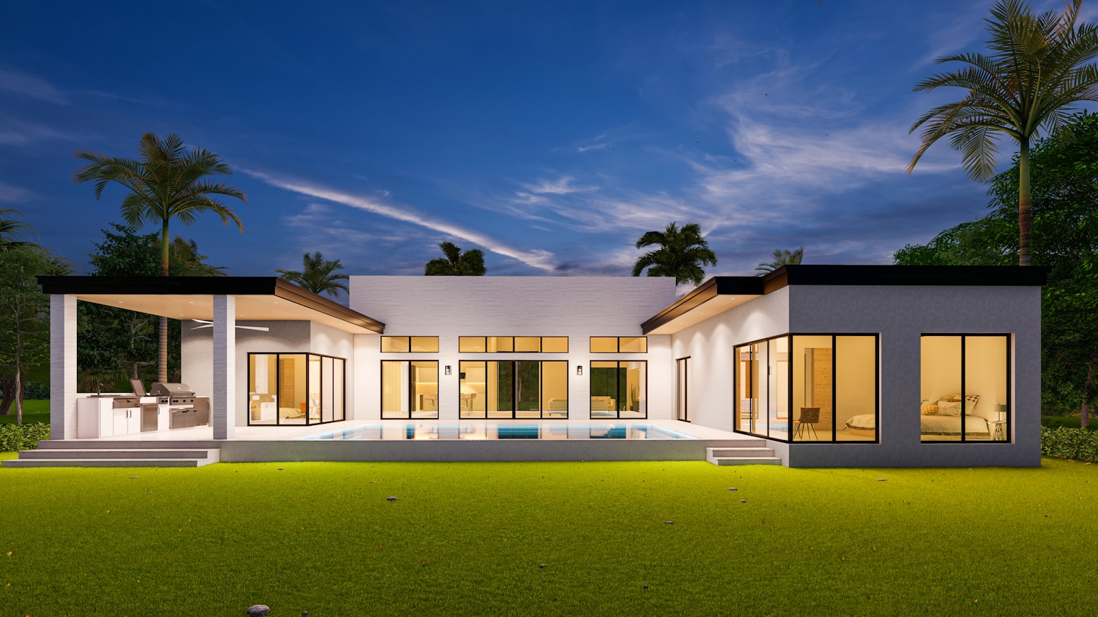 Diseño arquitectónico contemporáneo de una casa prefabricada